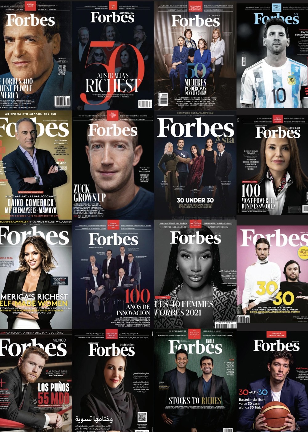 Forbes editions published around the world